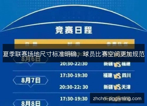 夏季联赛场地尺寸标准明确,球员比赛空间更加规范 夏季联赛场地尺寸标准明确,球员比赛空间更加规范